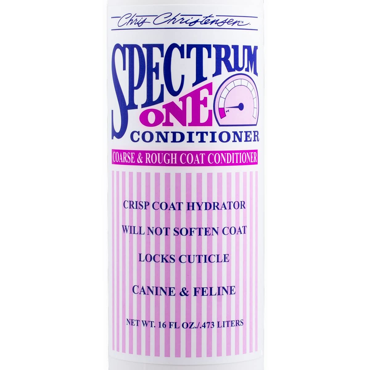 Chris Christensen Spectrum One Dog Conditioner, Coarse And Rough Coat, Groom Like A Professional, Repairs And Protects, Maintains Inner Cortex Hydration, Made In The Usa, 16 Oz