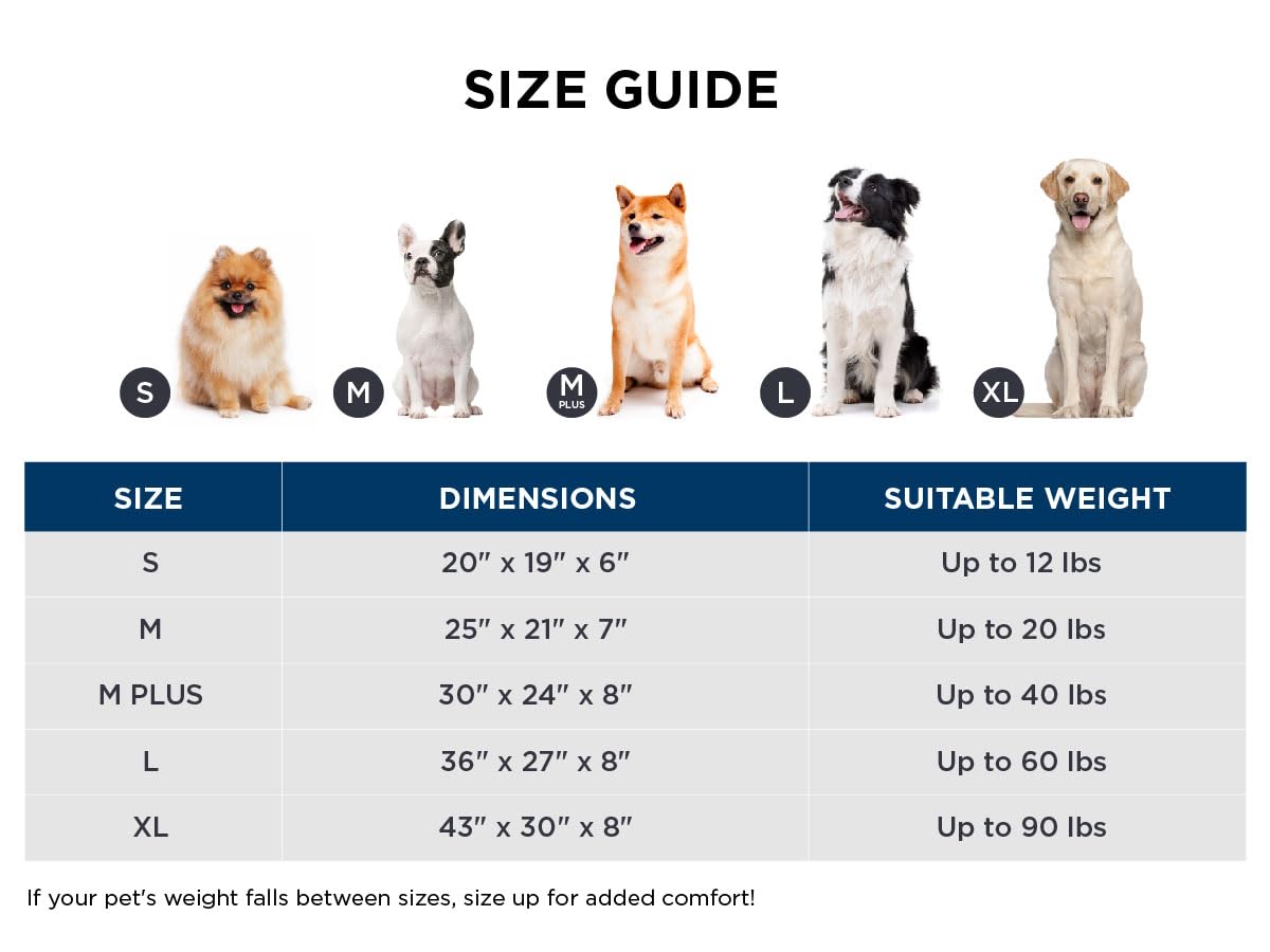 Bedsure Cute Dog Bed Medium Size Dog - Washable Furry Puppy Beds, Rectangle Orthopedic Corduroy Fleece Pet Beds With Removable Z