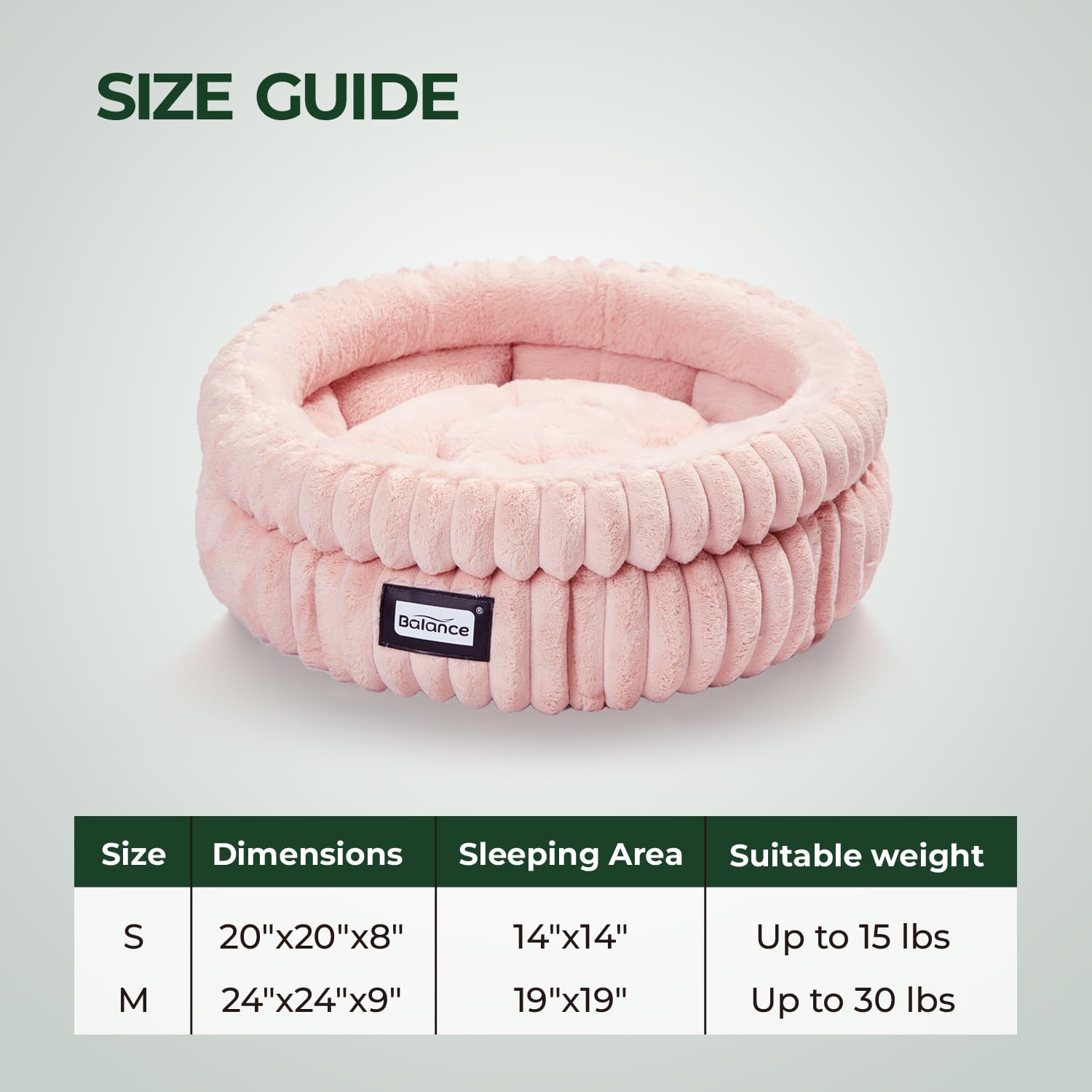 Balance Cat Bed Kitten Bed, Washable Round Cat Beds For Indoor Cats,Super Soft Plush Faux Fur Pet Bed For Puppy And Kitten With