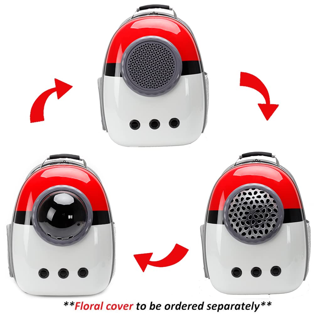 Back Expandable Cat Backpack Carrier, Fit Up To 12 Lbs, Hard Shell Window Pet Carrier Backpack For Cat And Small Puppy