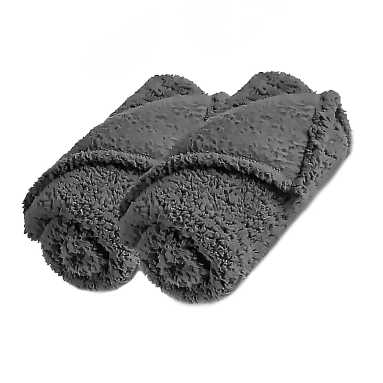 HOLIDYOYO 2Pcs Soft Warm PET Blanket Set for Dogs and Cats Comfortable Sleeping Mat Machine Washable PET Supplies