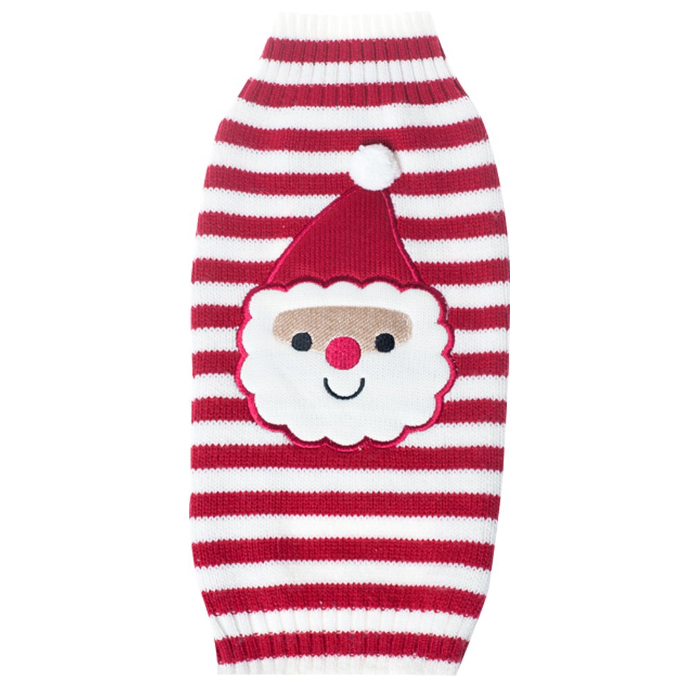 BOBIBI Dog Sweater Christmas Santa Pet Cat Winter Knitwear Warm Clothes