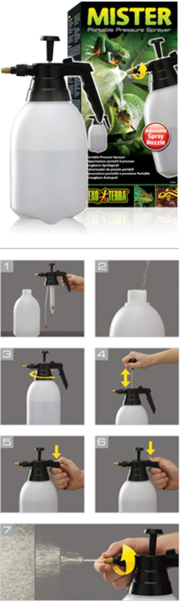 Exo Terra Spray Bottle, 2 quarts