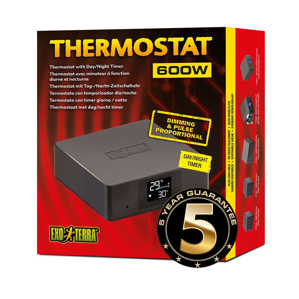 Exo Terra Thermostat With Day And Night Timer For Reptile Terrariums