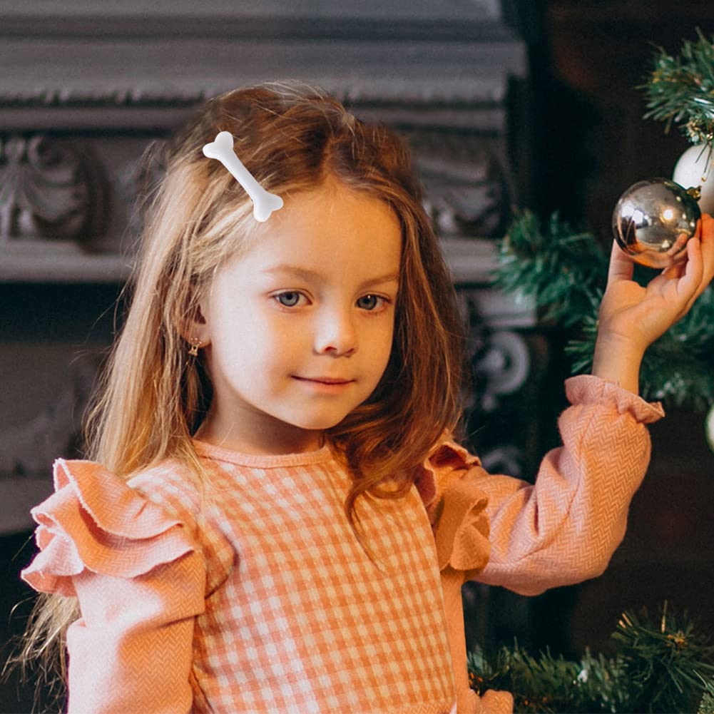 12 Pack Dog Bone Hair Clip Decorative Side Band Clips For Christmas Halloween Cosplay Costume Alligator Hair Clips