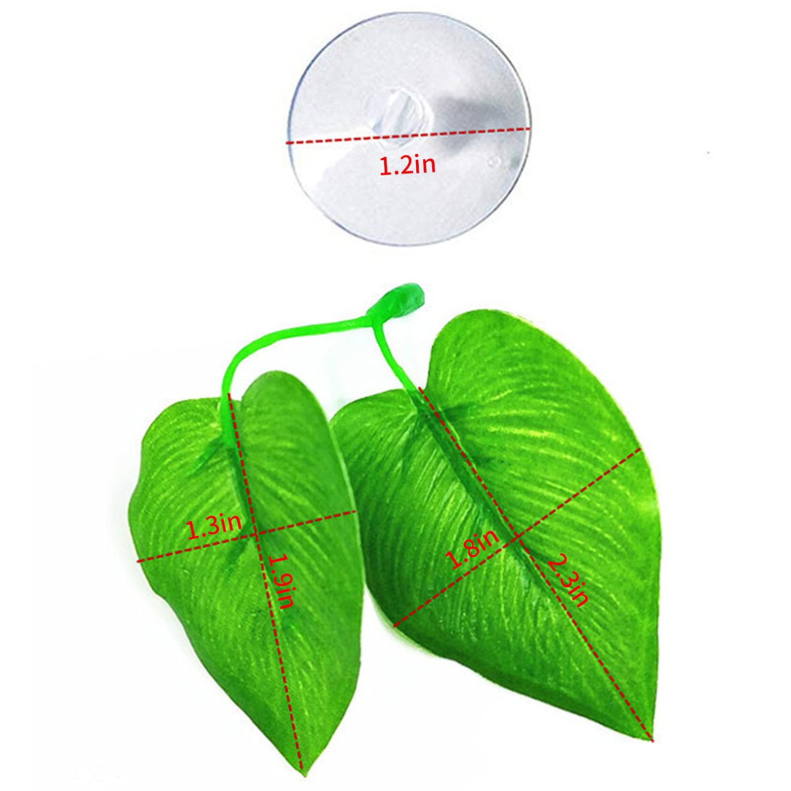 Zickupy 2Pack Beta Leaf Bed Fish Resting Leaf Betta Hammock Beta Tank Decorations Aquarium Plants Betta Fish Accessories For Small Tank