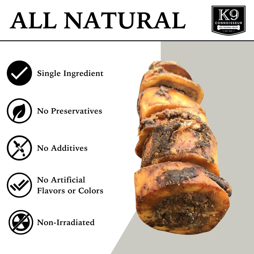 K9 Connoisseur Single Ingredient Dog Bones for Small Dogs - Natural Marrow Filled Treat, 15 lb Pack, Made in USA