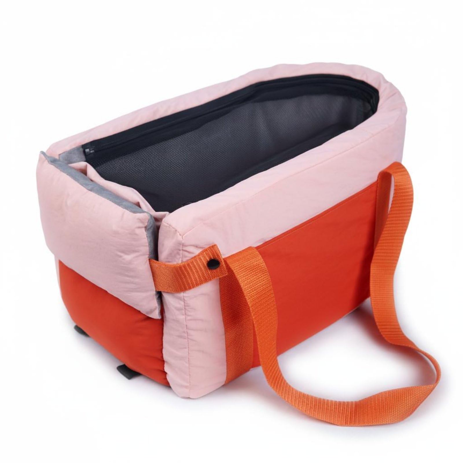 CLOVRIX Removable and Washable Middle Console Pet Carrier MultiFunctional Car Dog Seat AntiEscape Design Portable Travel Bag f