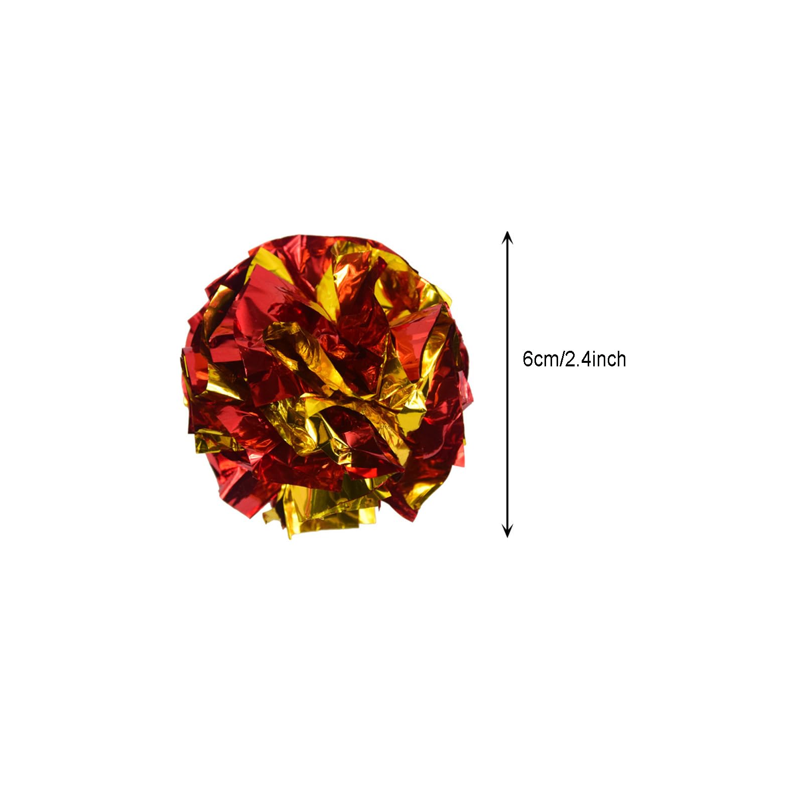 Yoogeer 20Pcs Large Cat Crinkle Ball Toys, Colorful Cat Toy Balls Cat Play Toy Indoor Cats Interactive Kitten Play Toy Ball Toy