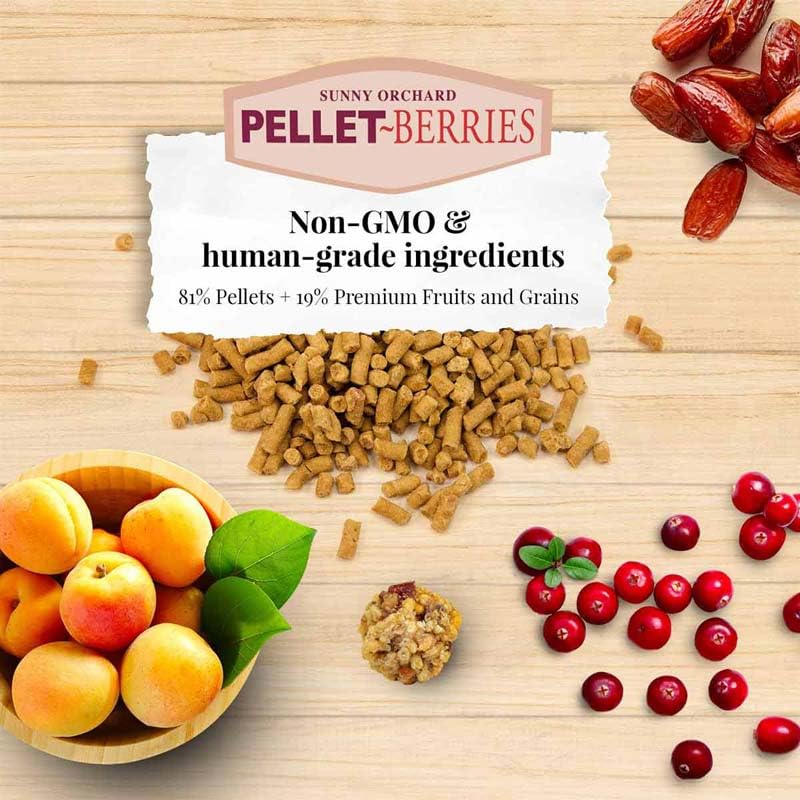 LAFEBERS Pellet-Berries Pet Bird Food, Made with Non-GMO and Human-Grade Ingredients, for Cockatiels (PelletBerries 10 oz)
