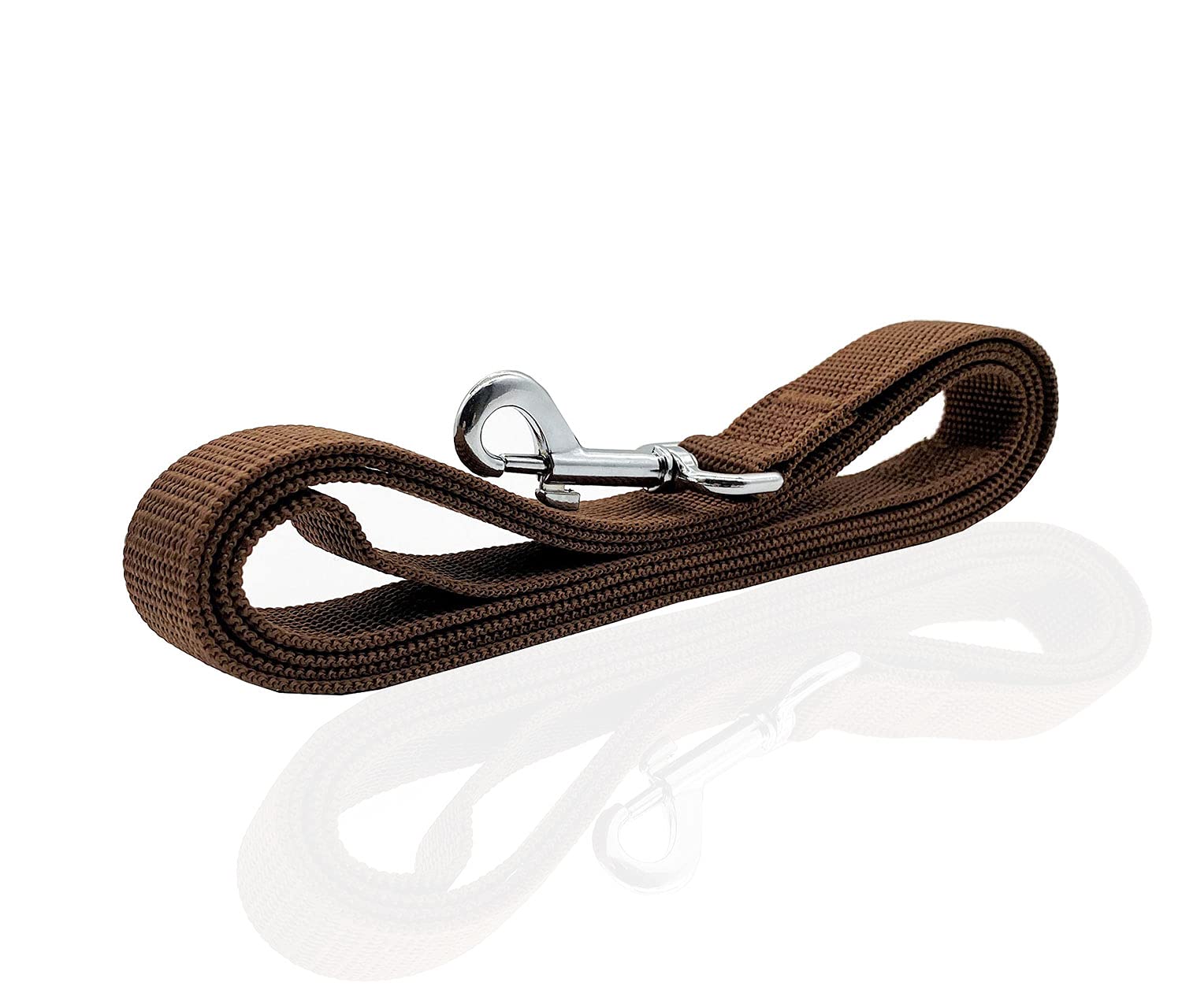 Nylon Dog Leash 16 Feet Long, Walking Training Dog Leashes For Medium Large Dogs(1'' X 16 Ft, Brown)