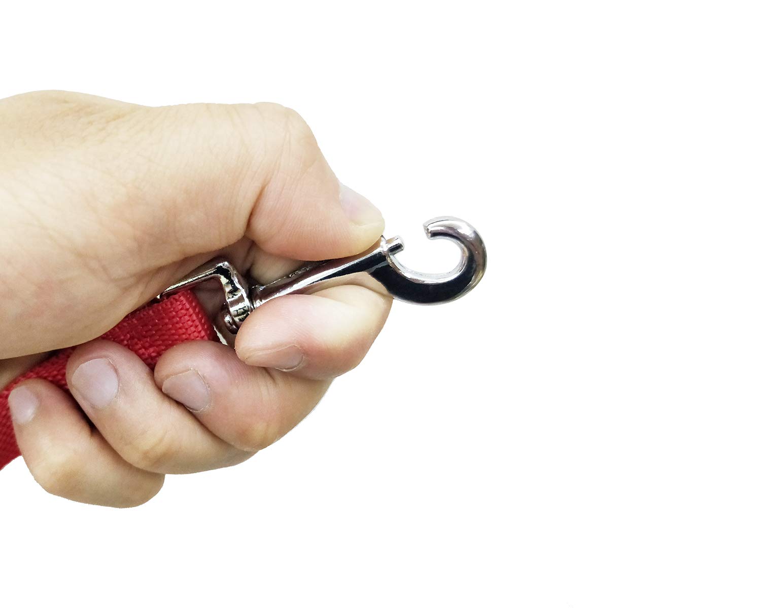 Nylon Training Dog Leash For Small Medium Large Dogs, 15Ft 20Ft 30Ft 50Ft Long Leash Dog/Puppy Lead For Obedience Recall Training, Camping (1' X 50Ft, Red)