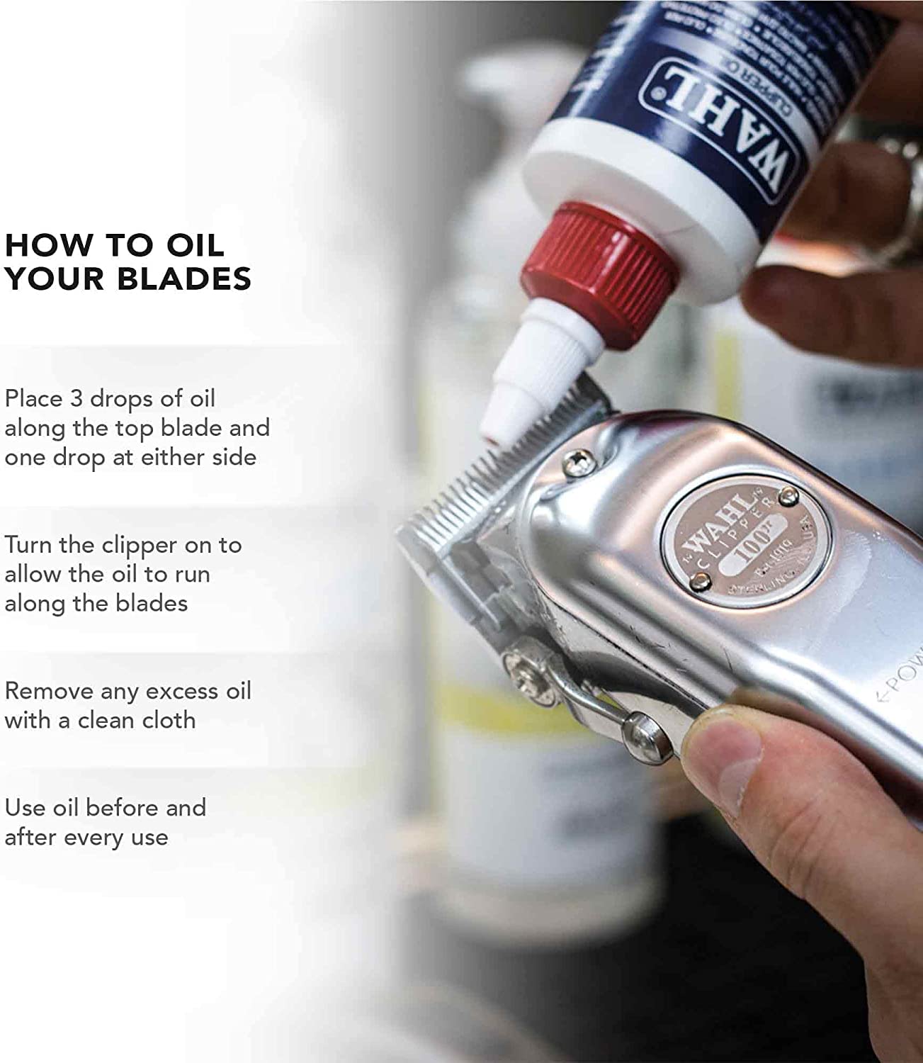 Wahl Professional Animal 30-15-10 Adjustable Blade Set Pro Ion, Iron Horse, Show Pro Plus, U-Clip, And Deluxe U-Clip Pet, Dog, And Horse Clippers - Standard (1037-400)