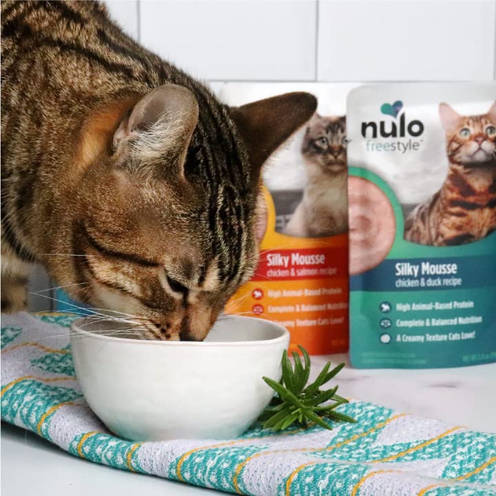 Nulo Freestyle Wet Cat Food 24 Pack Mousse, Smooth as Silk Texture with High Animal-Based Protein for Complete and Balanced Nutr