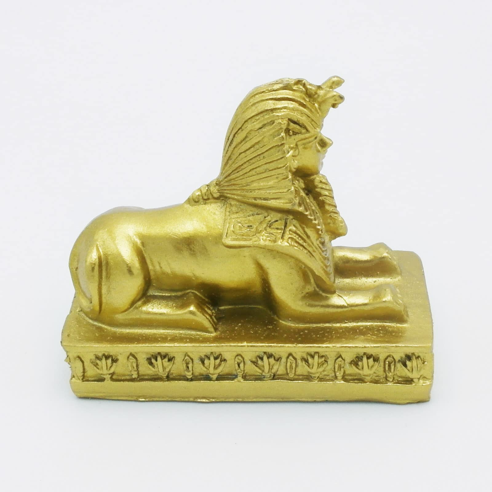 Egyptian Sphinx Lion Aquarium Fish Tank Decorations Ancient Egypt Reptile Turtle Lizard Spider Tanks Terrarium Décor Ornament Pet Gold