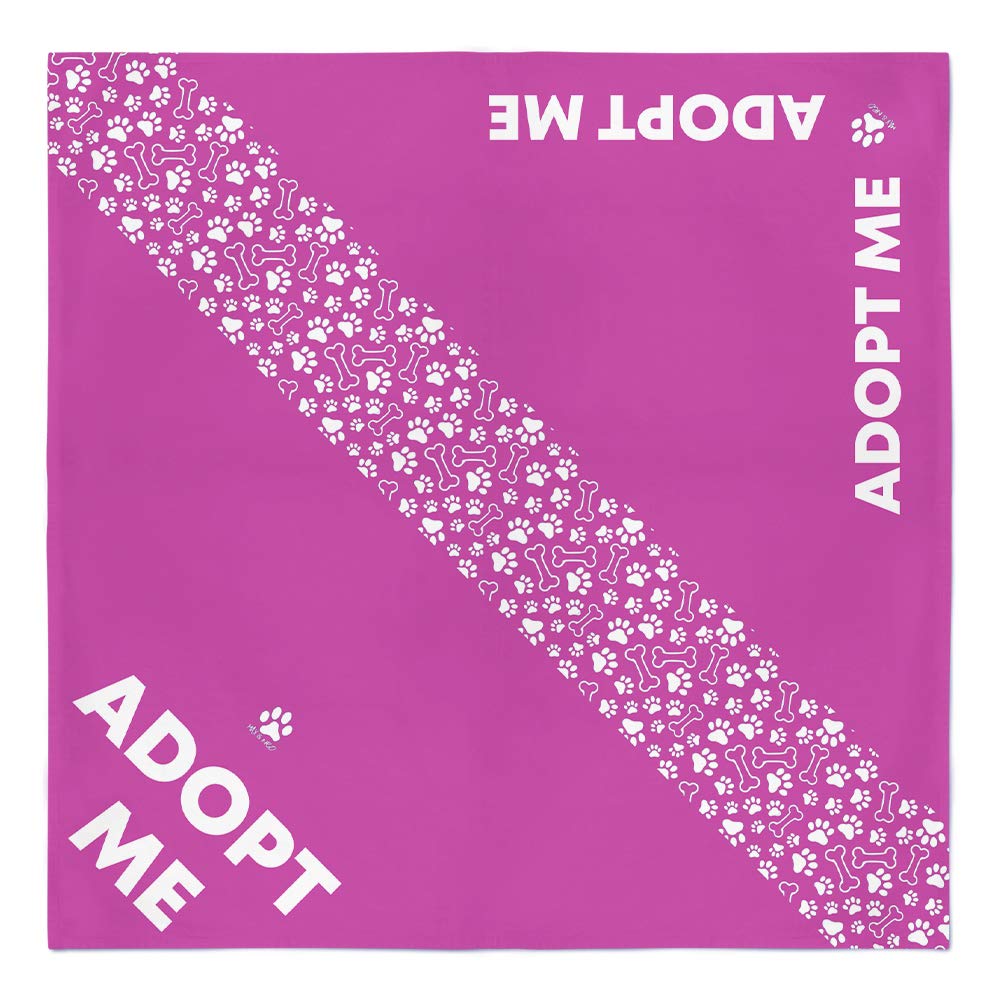 Max And Neo Dog Bandanas - We Donate 1 For 1 To Dog Rescues For Every Product Sold (5 Pack, Adopt Me)