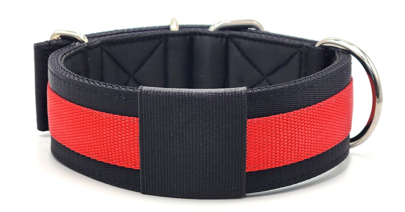 Canine Athletes 2'' Wide Elite Max V2 Neoprene Padded Thick Working Dog Collar For Strong Dogs (Small)