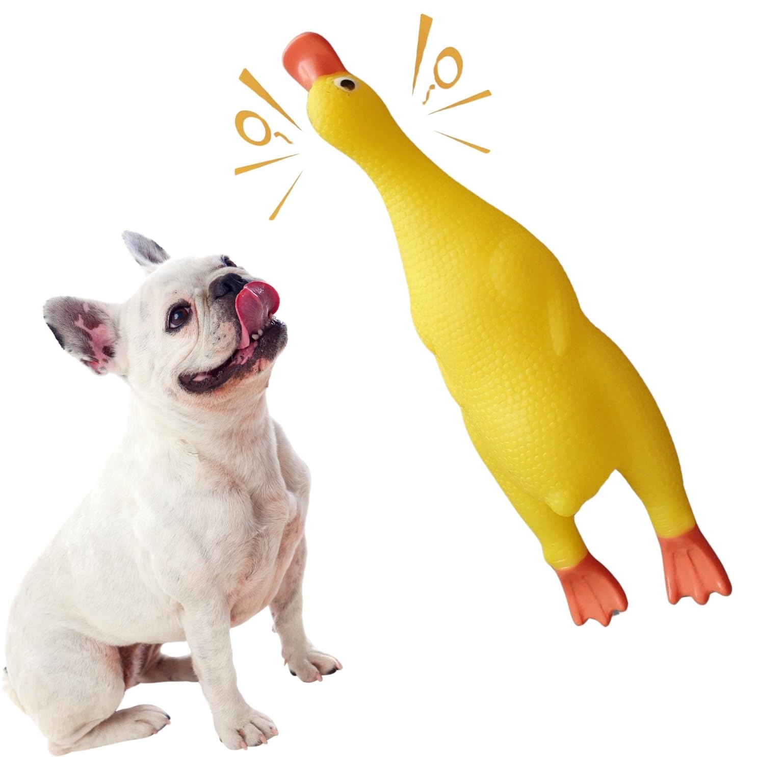 DreamAuro Squeaky Duck Toy, Fun and Festive Pet Toy for Hours of Entertainment, Festive Pet Plaything, Interactive Duck Fun, Sti