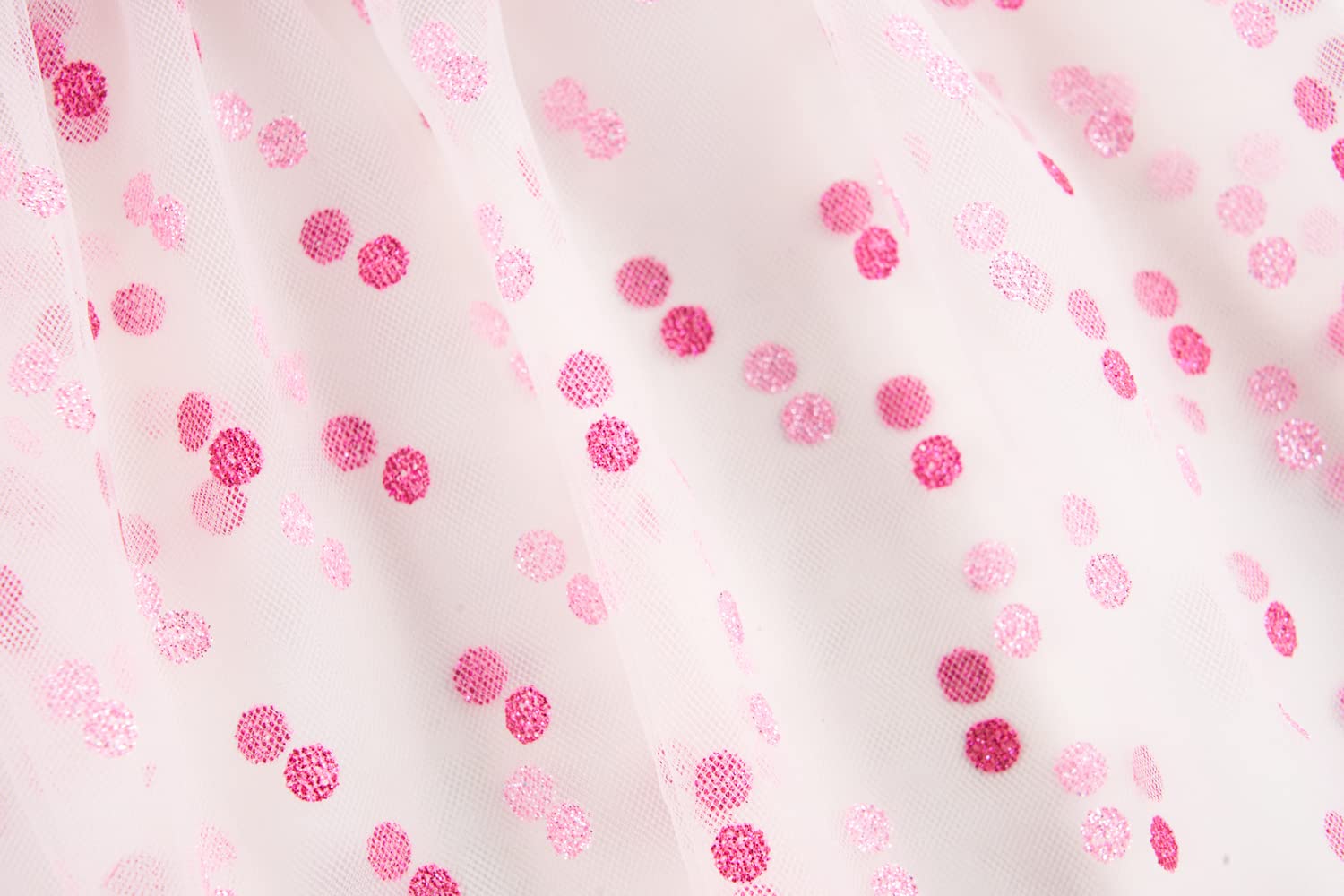 Birthday Cake Birthday Girl Polka Dot Tulle Dog Dress For Small Dogs Girl, Cat Dresses, Princess Pink Small (S) 12' Back