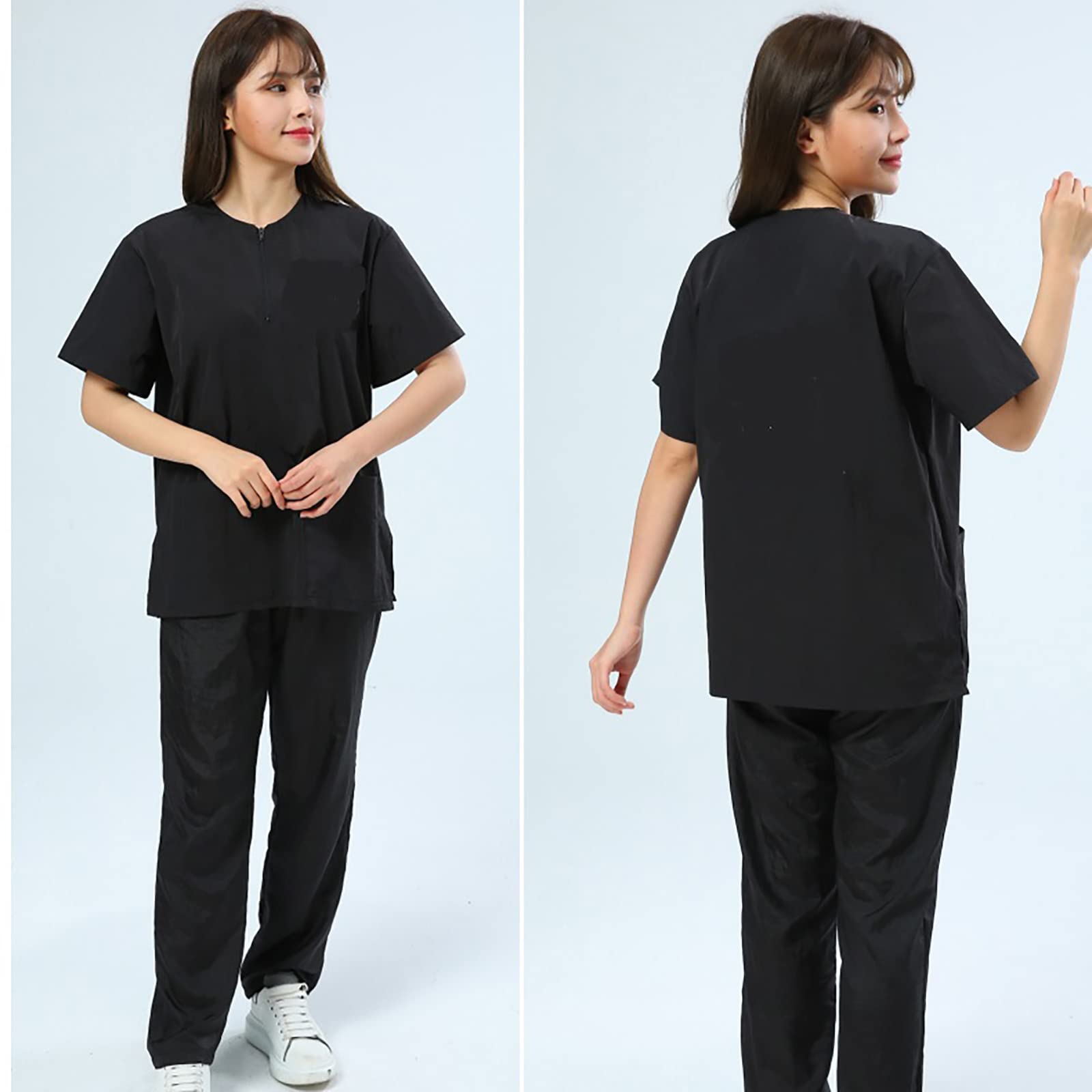 Gliitatu Dog Grooming Smock Barber Jackets For Women Men Professional Pet Groomer Smock Cosmetologist Barber Smock (Xl)