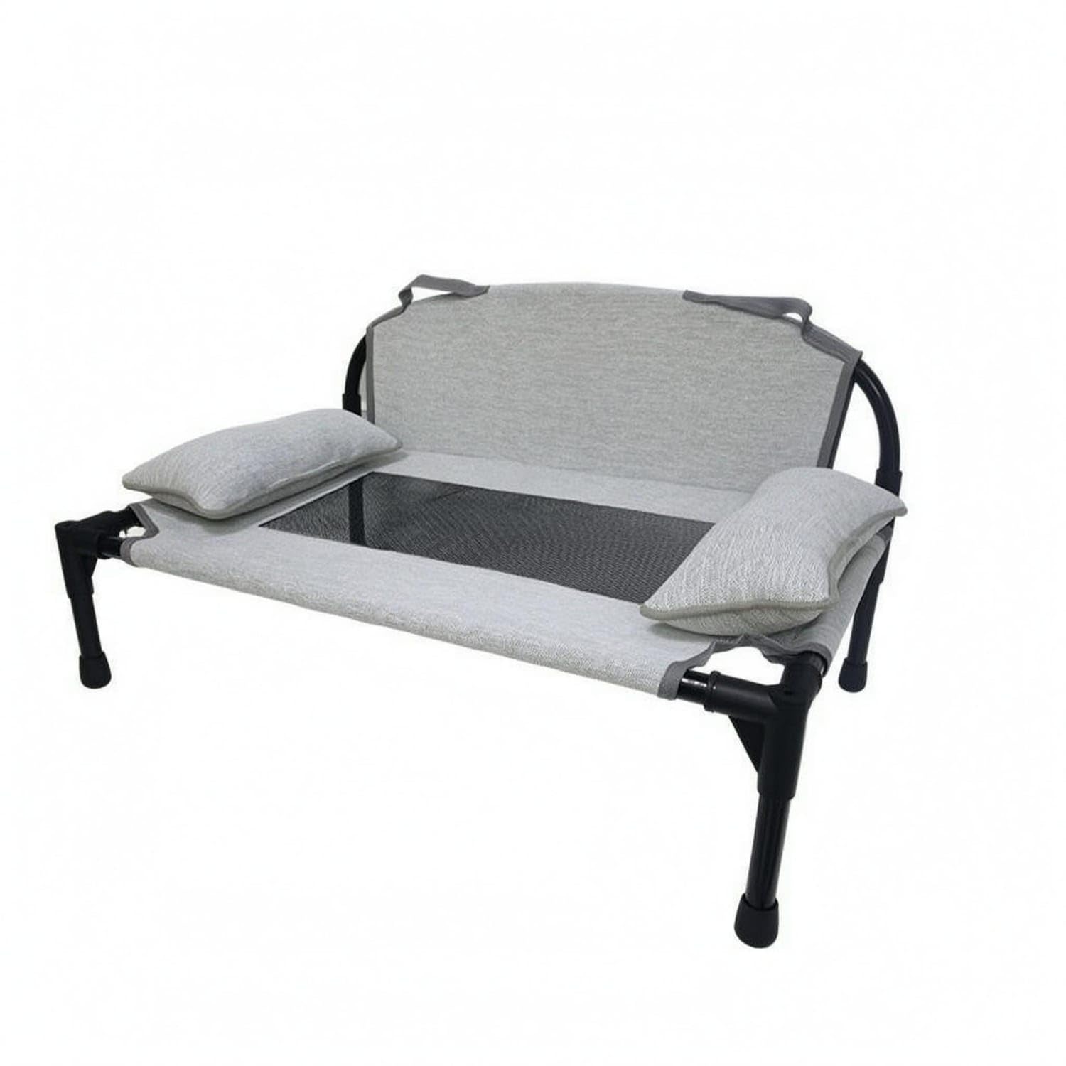 Bnf Side Cushion Cushions Elevated Pet Bed Textile Cover Raised Pet Bed ChenilleLike Cylindrical Frame for Dogs, Cats, Chenille