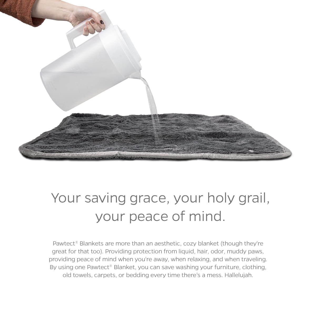 Pet Parents Pawtect Premium Waterproof Cat & Dog Blanket With Wickquick & Sherpup Technology, Puppy & Cat Blanket, Choc 50X60