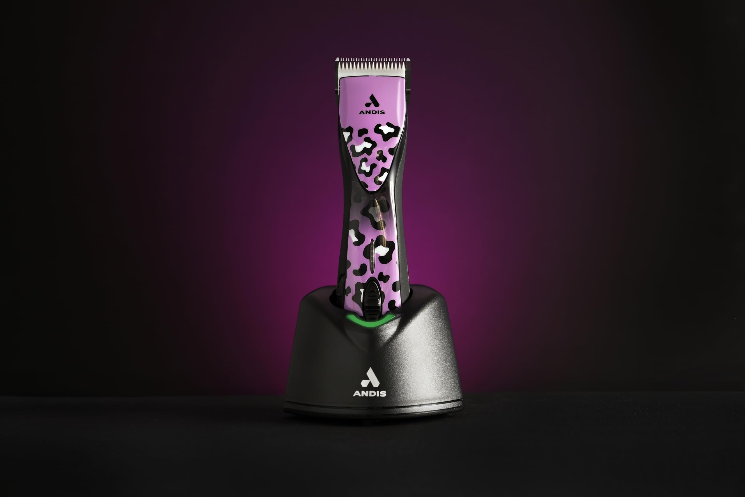 Andis 561458 Pulse Zr Ii Gabriel Feitosa Edition 5-Speed Detachable Blade Clipper, Cordless Animal/Dog Grooming, Removable Lithi