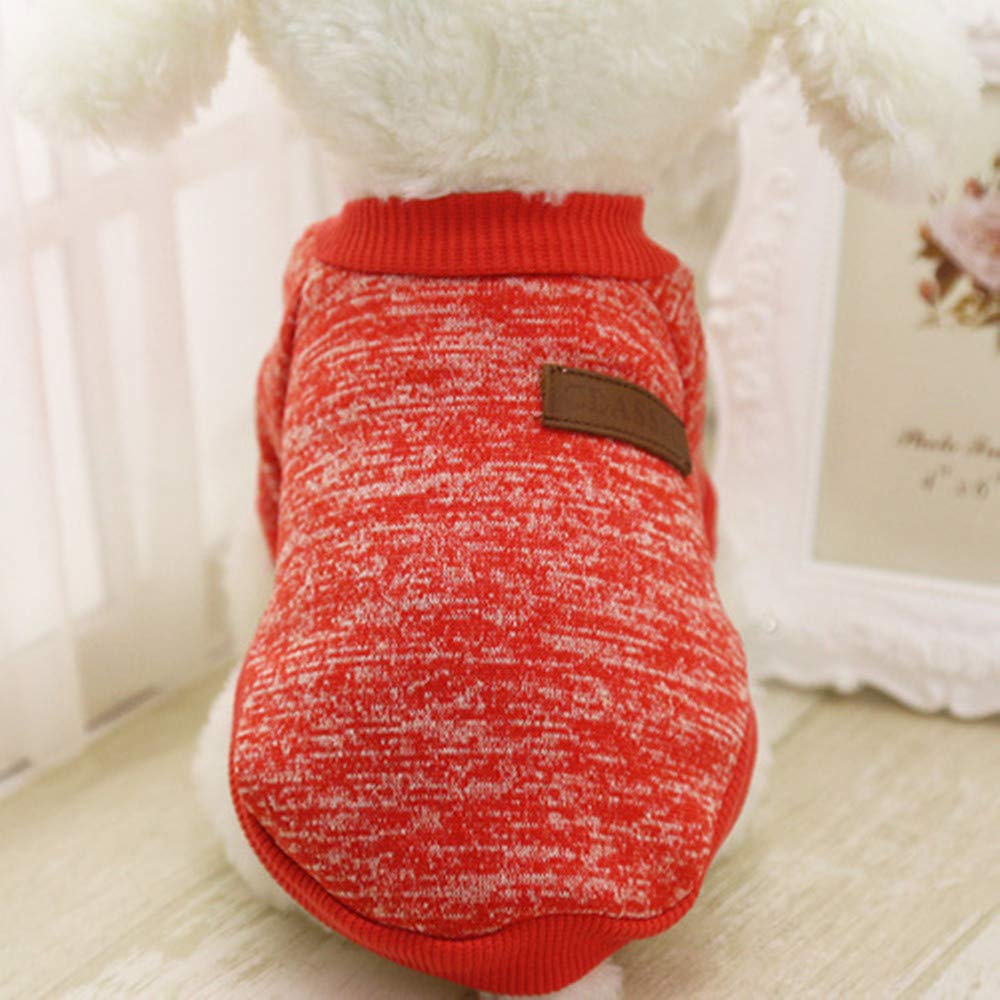 Idepet Pet Dog Classic Knitwear Sweater Soft Fleece Coat Thickening Warm Dogs Shirt Winter Pet Dog Cat Clothes Puppy Customes Cl