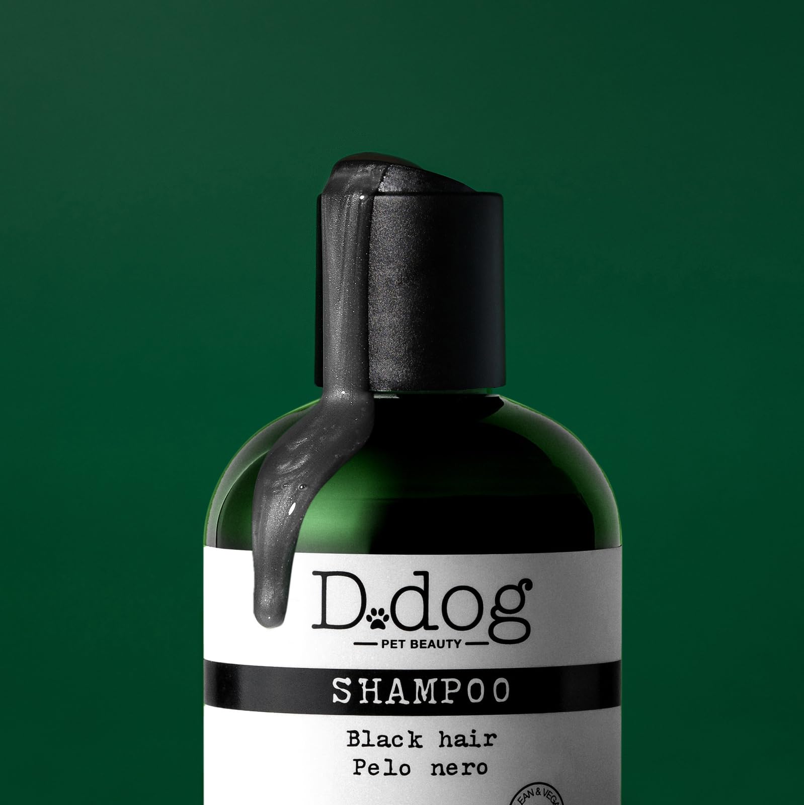 Diego Dalla Palma D-Dog Pet Shampoo Black Hair - Shines And Brightens Fur - Enhances Color Of Black And Dark Coat - Removes Dirt