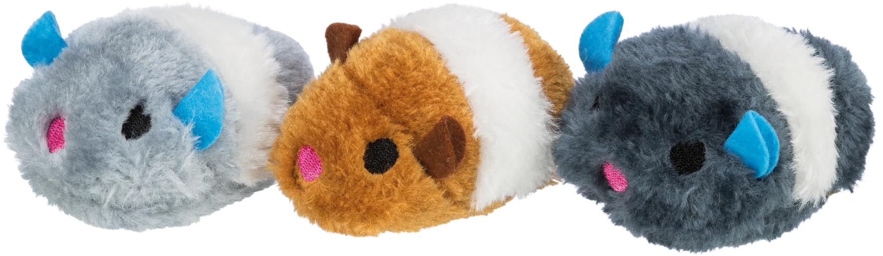 Trixie Assorted Wriggle Plush Toy For Cats | Soft Interactive Catnip Toys For Indoor Cats | Encourages Play, Chewing & Bonding |