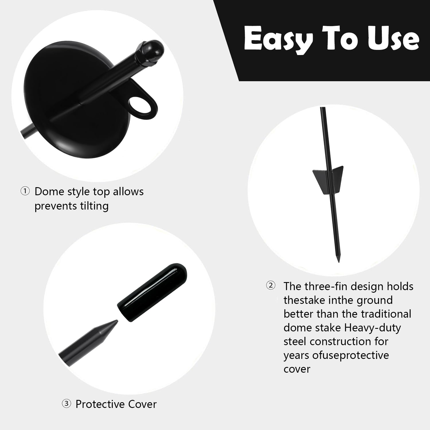 16Dog Tie-Out Stake, Durable Silver Spiral Anchorstake, Secure Outdoor Tethering for All Cable Leash Chain, Camping Yard, Rust