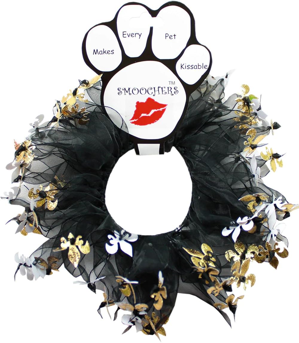 Pet, Dog And Cat Smoocher Pet Necklace, 'Fleur De Lis' S