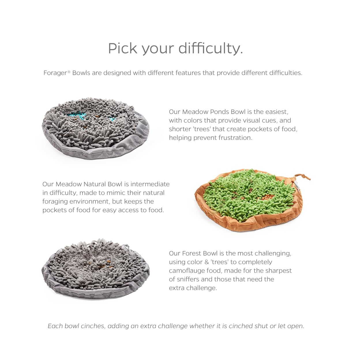 Pet Parents Forager Bowls, Slow Feeder Dog Bowls with SoftSnout & Non-Slip Backing Technology, Dog Feeder Mat & Snuffle Mat for