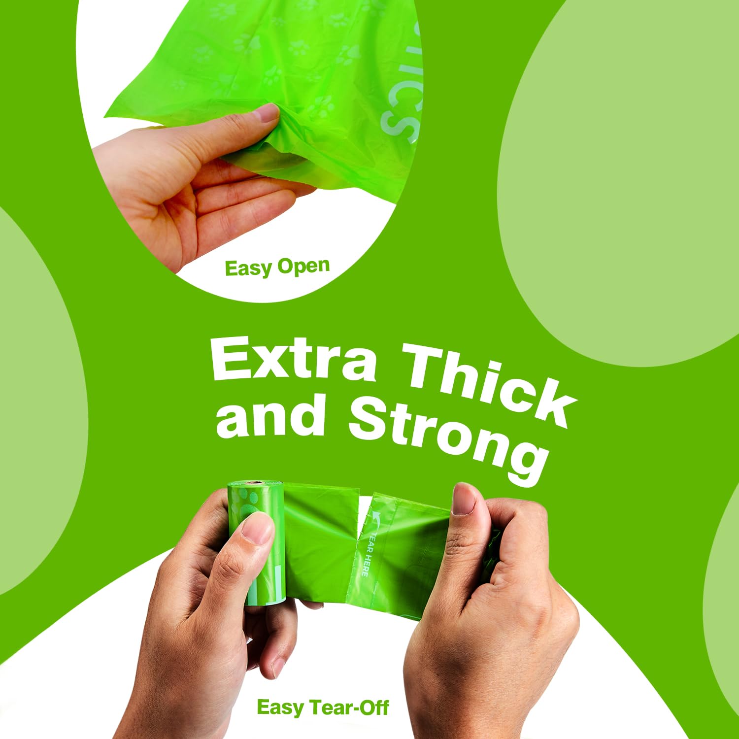 Typlastics Poop Bags For Dogs,180 Bags, Waste Refuse Cleanup, Doggy Roll Refills For Outdoor Puppy Walking And Travel, Leakproof