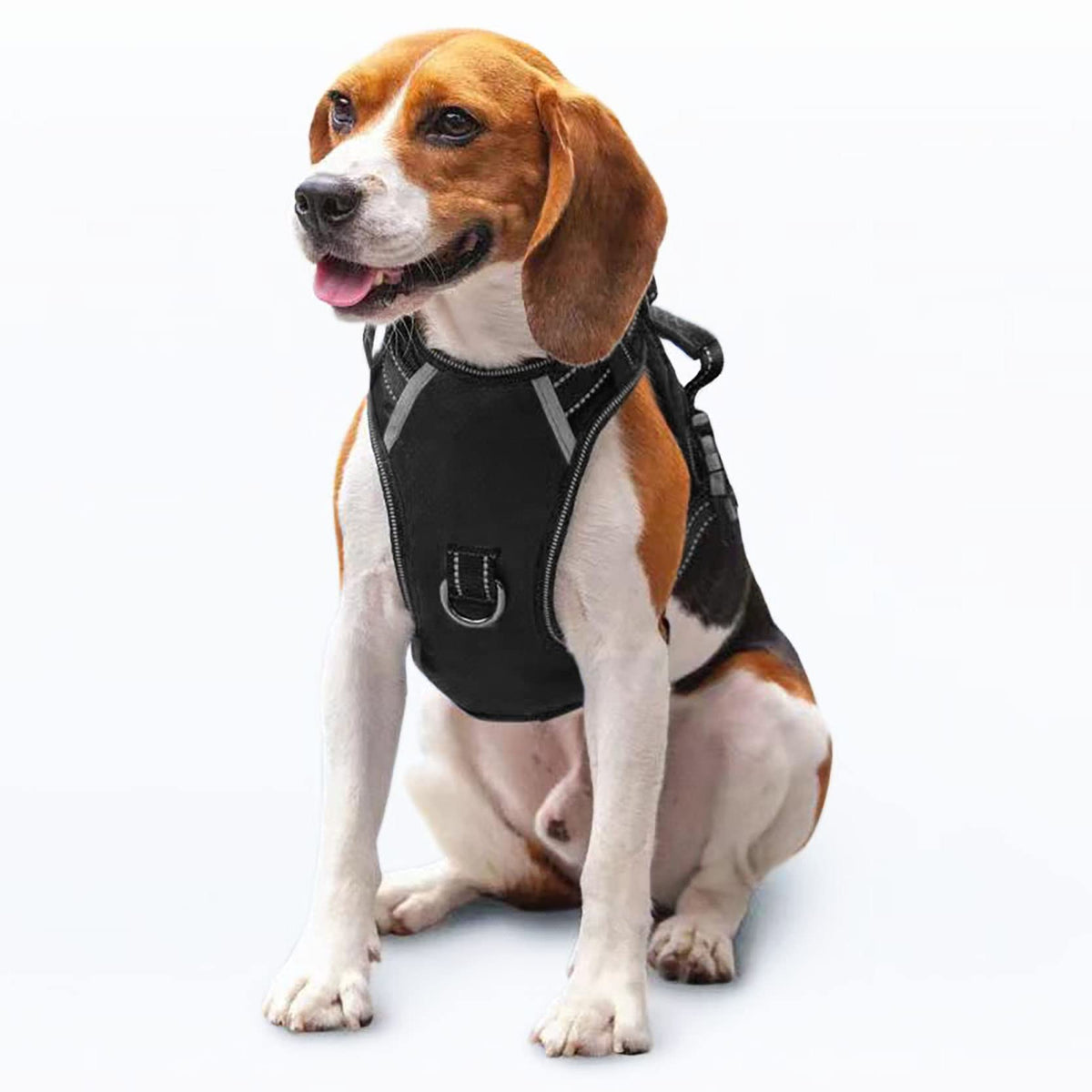 Puwihoe No Pull Dog Harness, Reflective Walking Dog Harness With Easy Control Handle And Front & Back Clips,Adjustable Breathabl