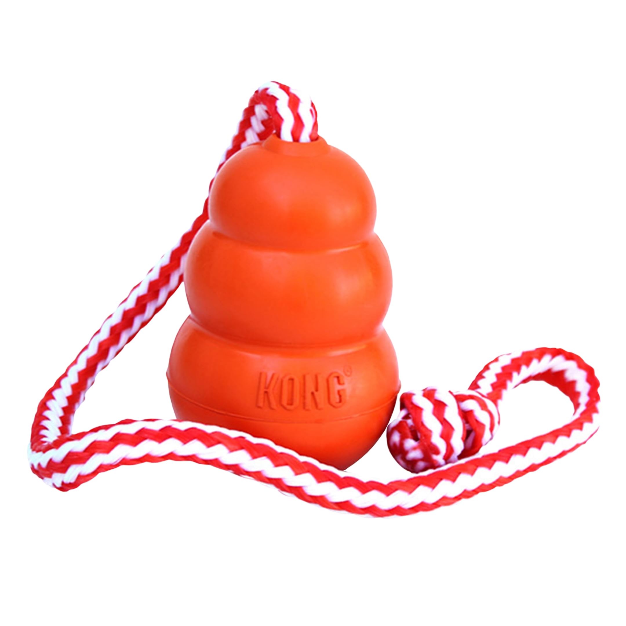 Kong Aqua Floating Fetch Toy - Dog Floating Toy For Water Retrieval, Play, Exercise & More - Natural Rubber Dog Toy With Foam Interior & Rope For Farther Throwing - Orange, For Large Dogs
