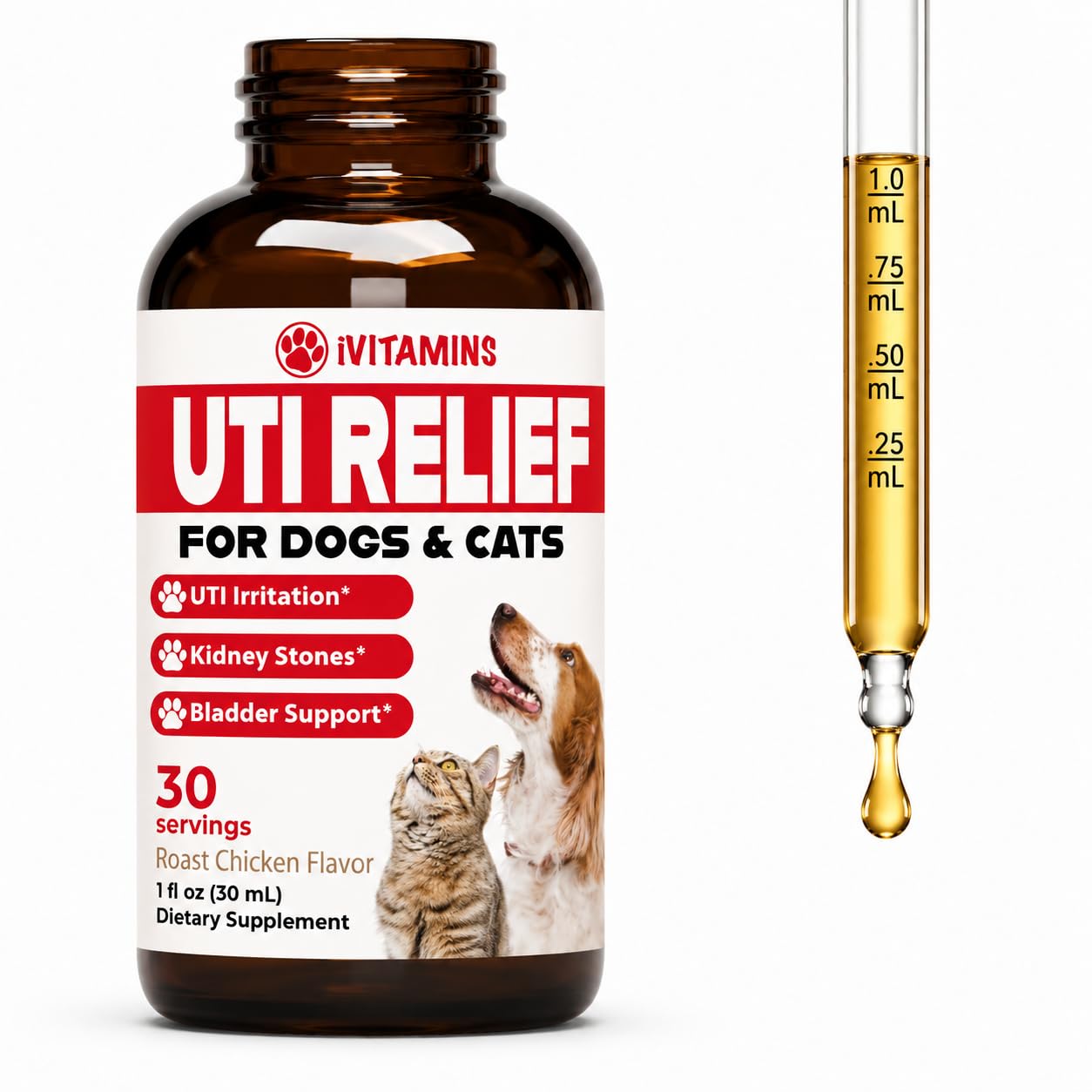 Cat & Dog UTI Treatment - UTI Medicine for Dogs - Cat UTI Treatment - Dog UTI Treatment - May Help with UTI's, Incontinence, Bla