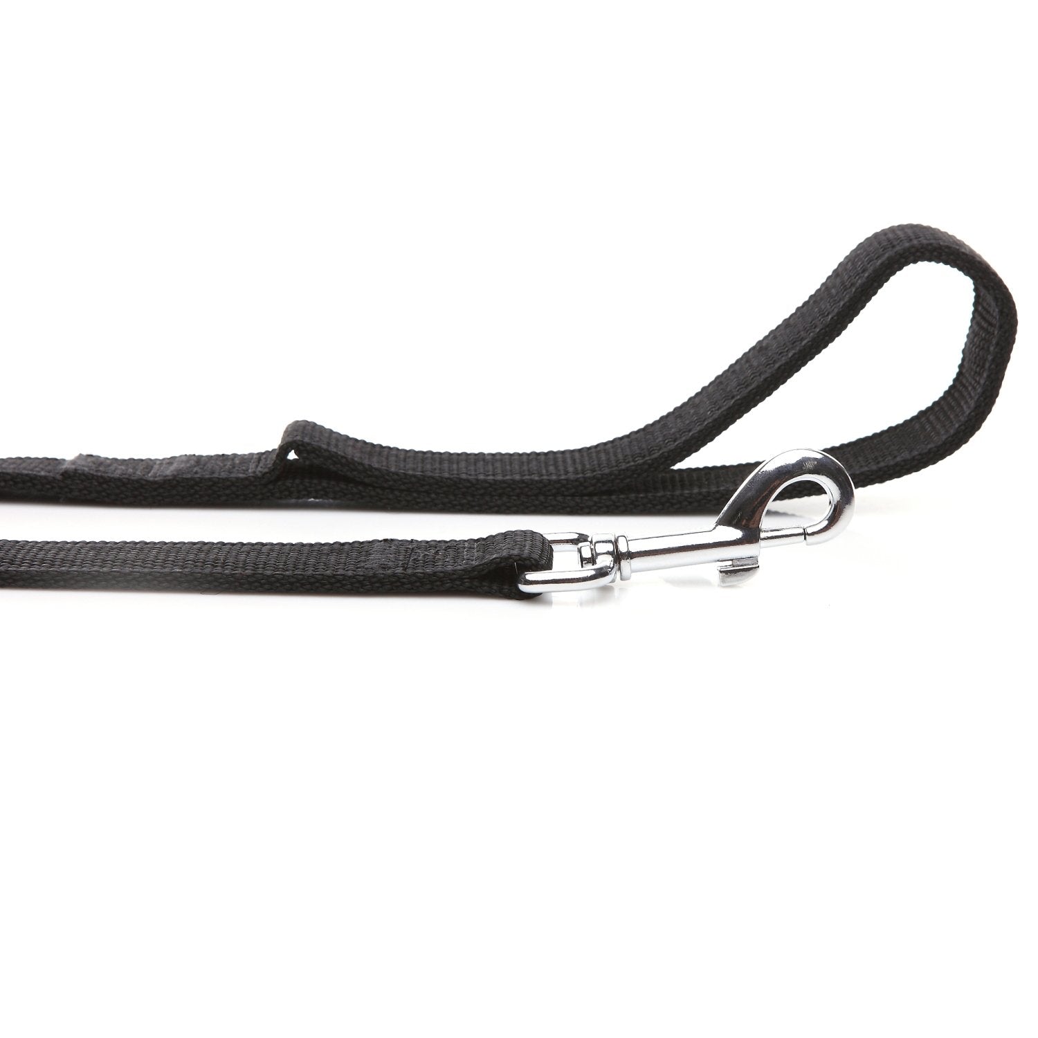 Strong Nylon Dog Leash With 2-Layer, 4 Ft/ 6 Feet Long, 1 Inch Wide For Medium Large Dogs (1'' X 5 Ft, Black)
