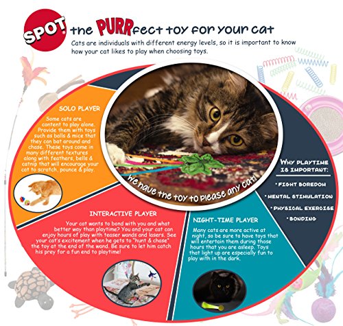 Ethical Pet Products (Spot) Spot Cso2829 Feather Birds Catnip Toy For Cats, Assorted (773402)