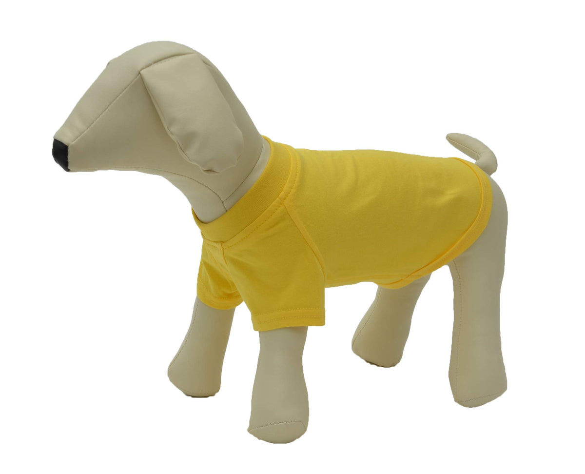 Lovelonglong 2019 Pet Clothing Dog Costumes Basic Blank T-Shirt Tee Shirts For Large Dogs Yellow Xxxxl