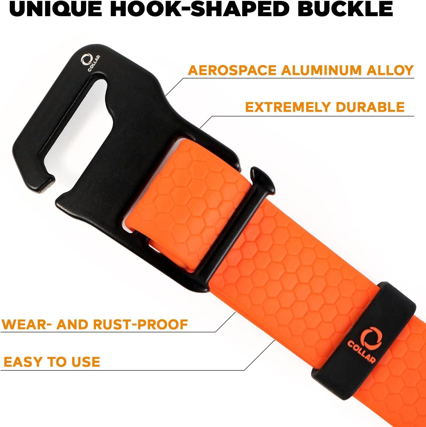 Waudog Heavy Duty Waterproof Dog Collar - Adjustable Dog Collar For Large Dogs, Small And Medium Dogs - Dog Collar Waterproof Wi