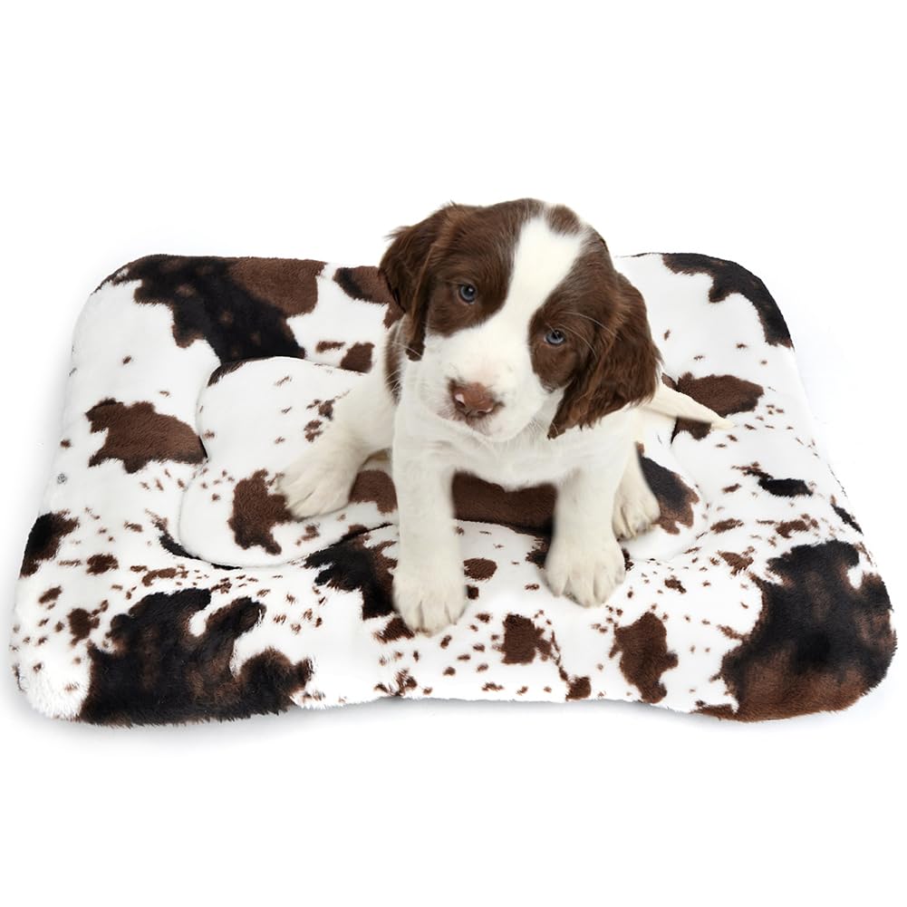 Uligota Dog Bed Crate Pad Pet Cushion Crate Mat Puppy Bed For Small Dogs Soft Fluffy Kennel Pad For Dog Crate, Anti-Slip Comfy S