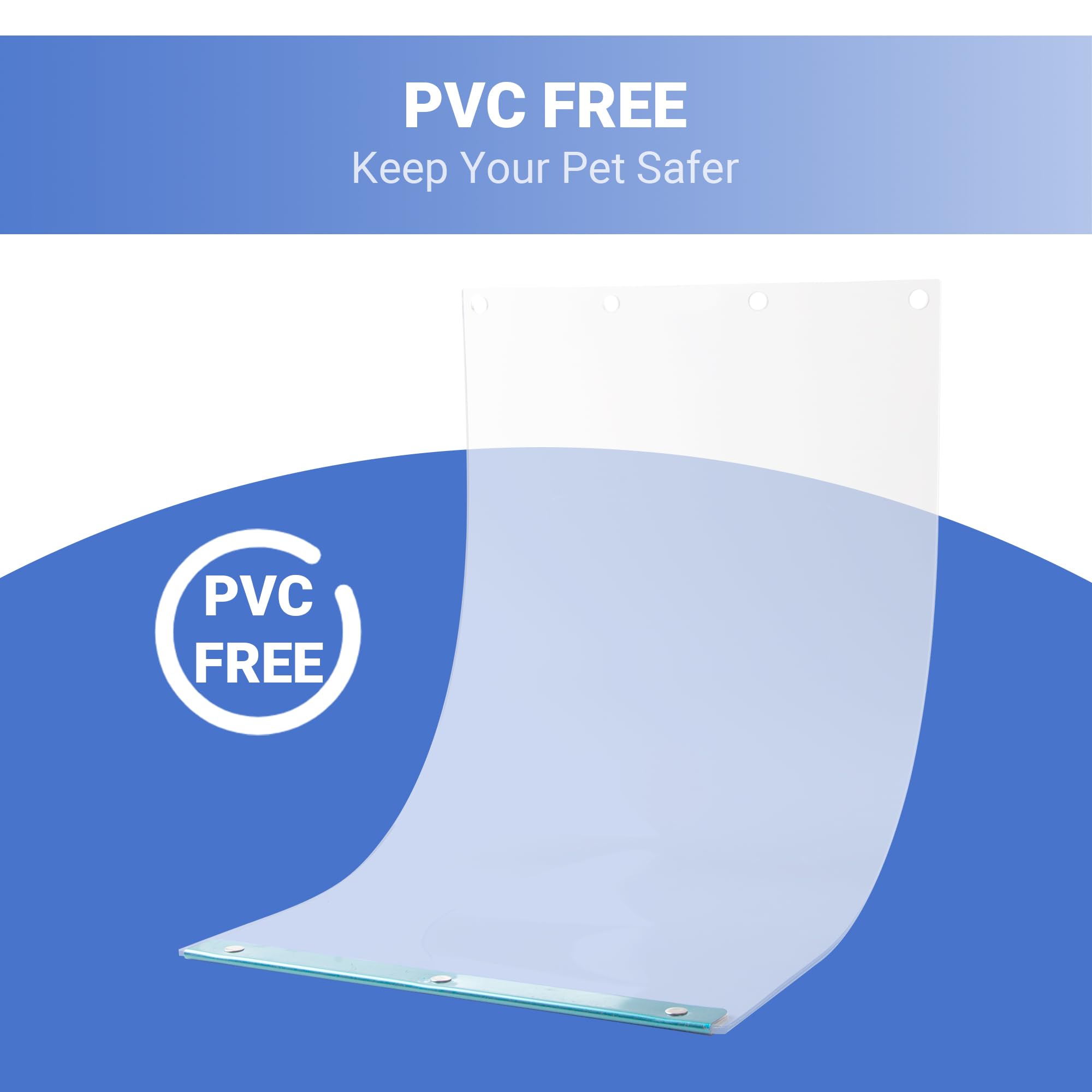 2Pack Dog Door Replacement Flaps - Measures 9.75'' X 17'', Dog Door Flap Compatible With Ideal Pet Pet Door - Replacement Flap,