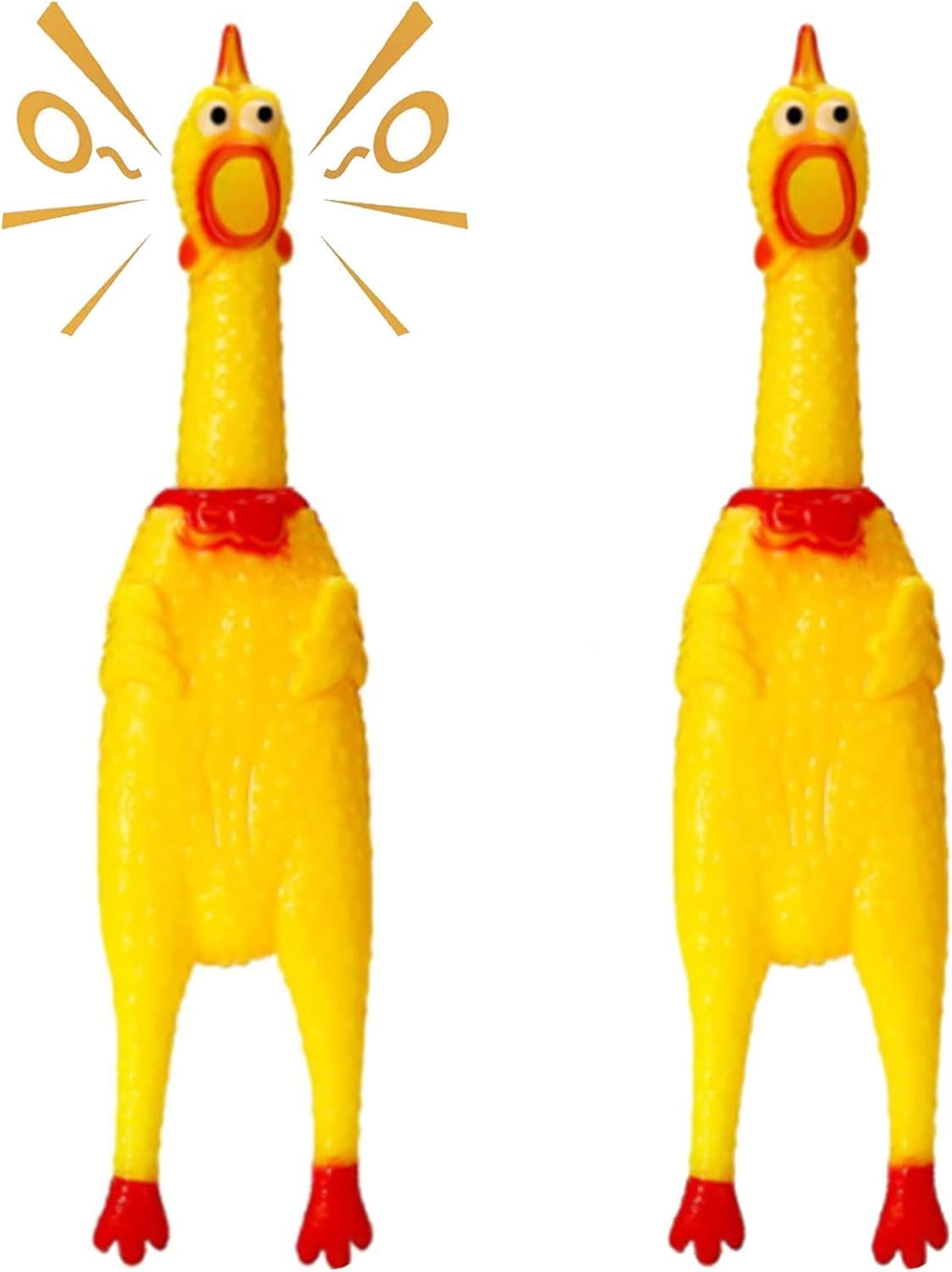 Paw N Pet Screaming Chicken Toys  Squeeze Chicken Noisemaker Dog Squeak Durable Toys for Pets, Gifts Prank Novelty Toy | Pack o