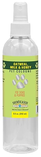 Showseason Oatmeal, Milk & Honey Dog Pet Cologne 8.5 Oz. | Dog Perfume | Long Lasting | Deodorizing Spray | Made In The Usa