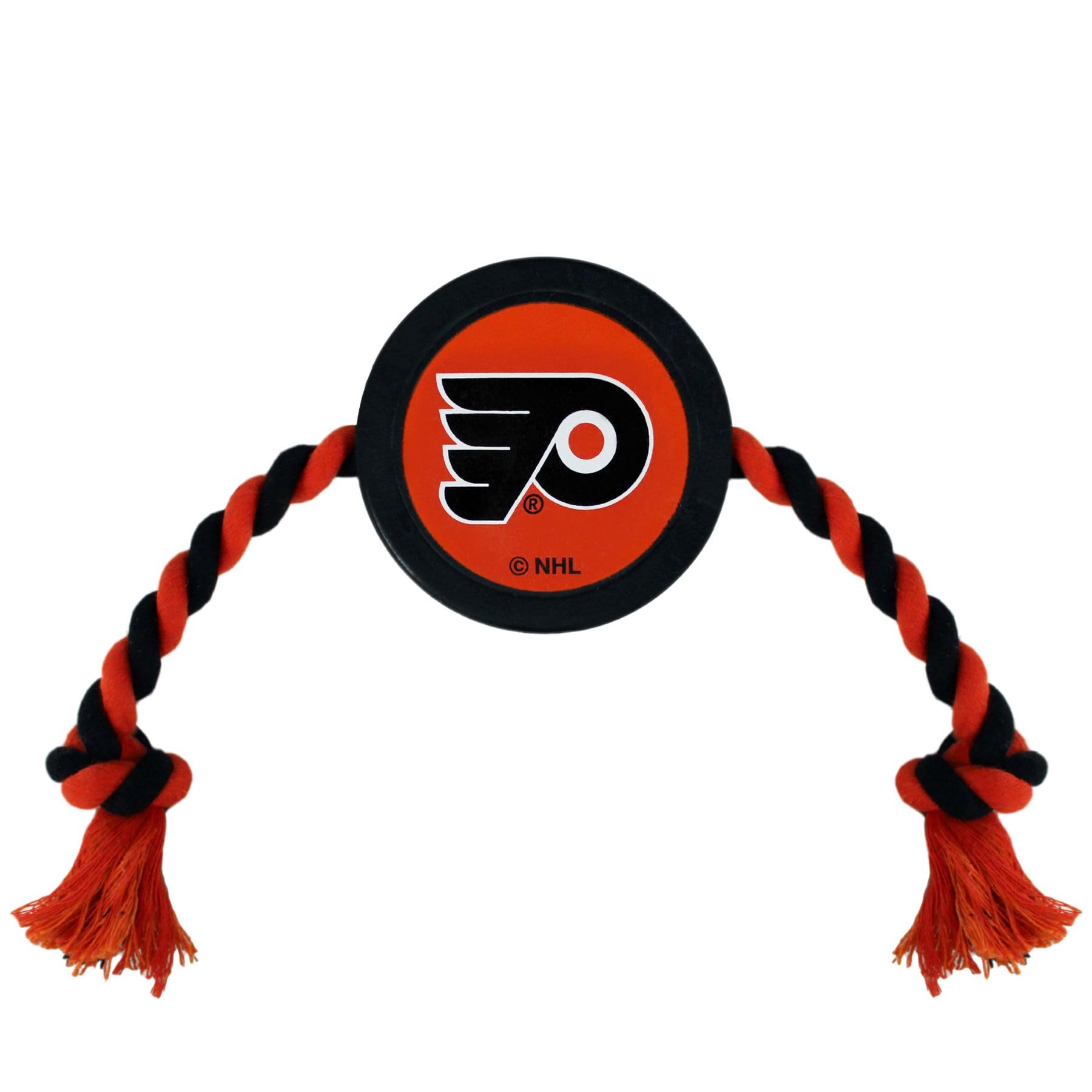 Pets First Nhl Philadelphia Flyers Puck Toy For Dogs & Cats. Play Hockey With Your Pet With This Licensed Dog Tough Toy Reward!