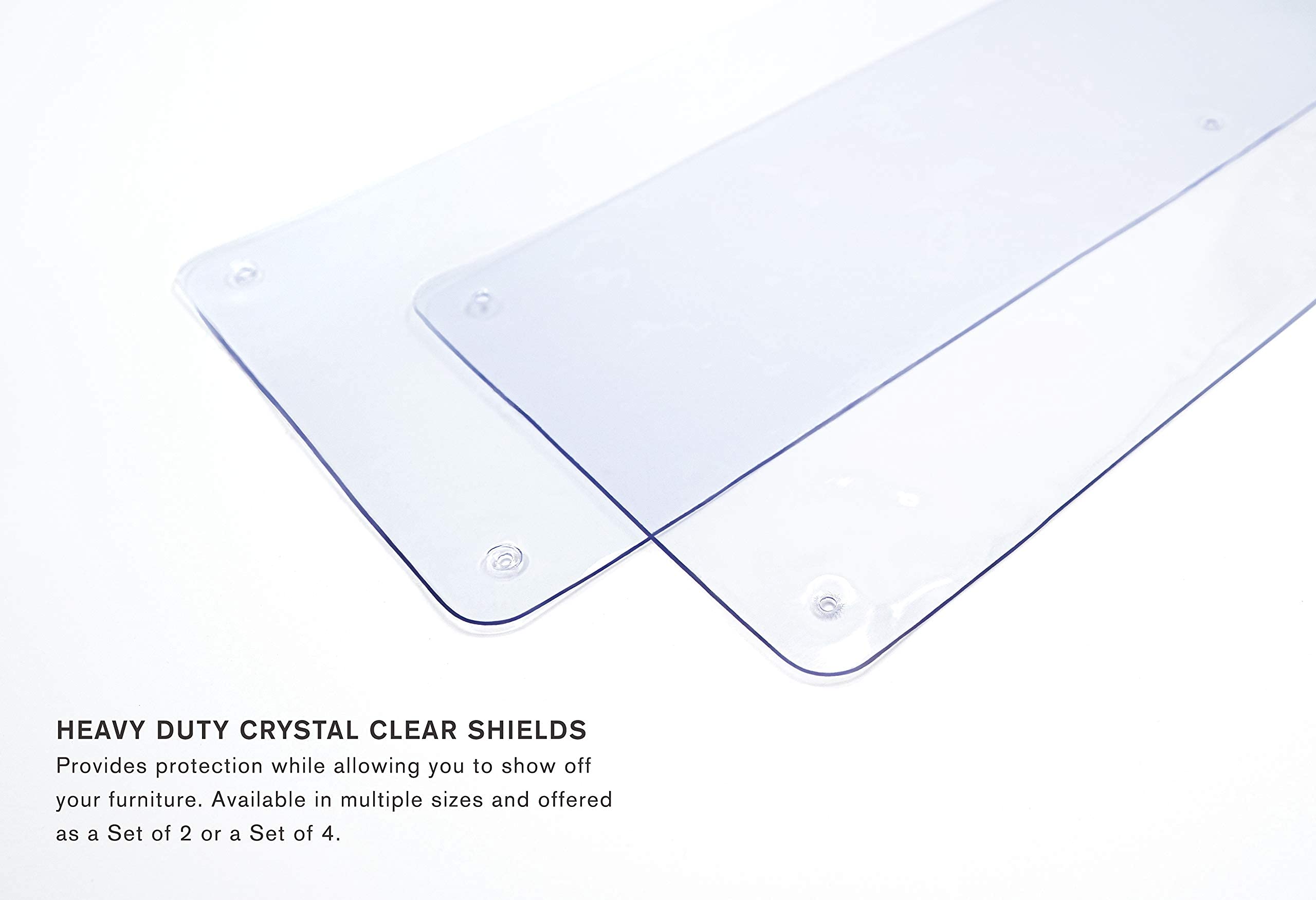 The Original Laminet Deluxe Cat Scratch Shields - Protect Your Furniture With Our Deluxe Heavy Duty Furniture Scratch Shields - Set Of 2 Heavy Duty Flexible Plastic Shields - (21L X 5.5W - Inches)