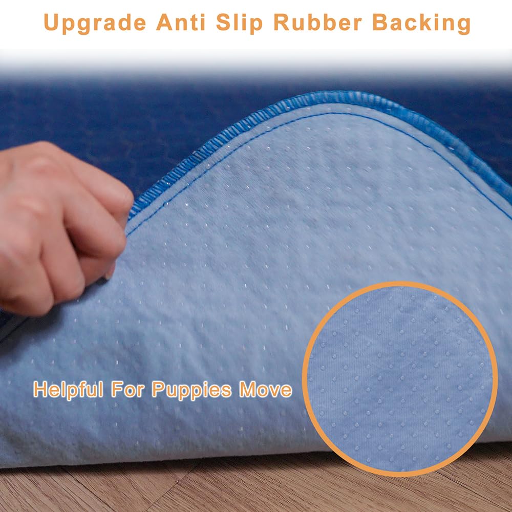 2Pack Dog Pads Washable 53   x65   , Extra Large Puppy Pads Waterproof, Super Absorption, Anti Skid Whelping Pad for Puppy Pen