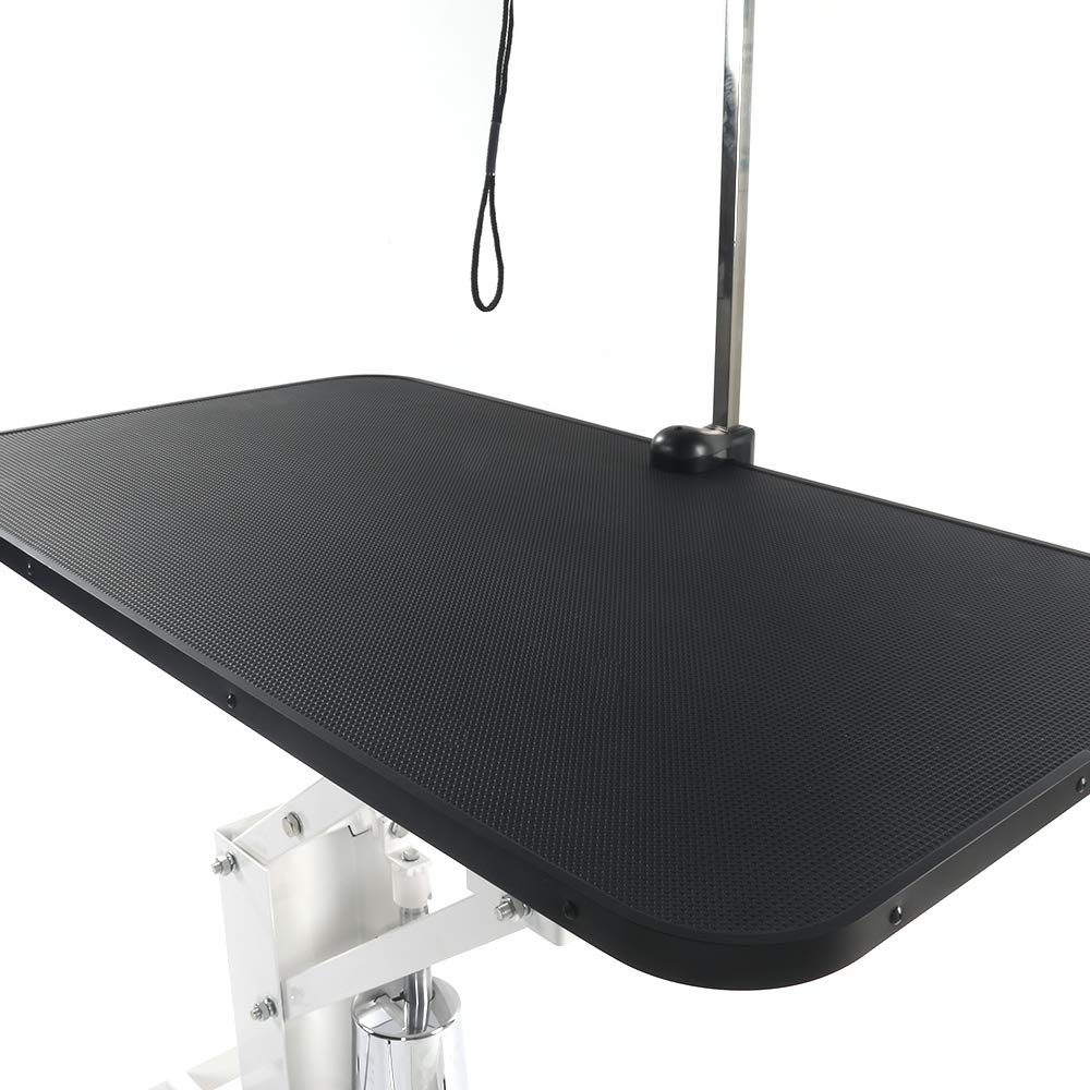 Bonnlo Hydraulic Dog Grooming Table, Professional Heavy Duty Grooming Table For Dogs, Trimming Table Drying Table W/Arm/Noose