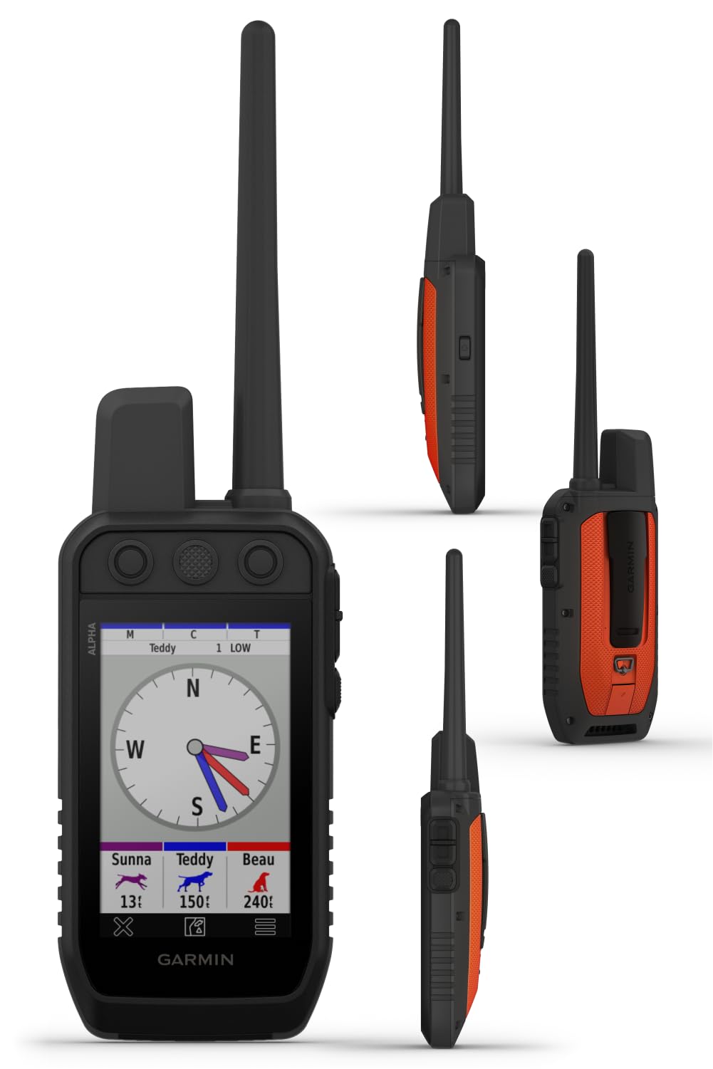 Wearable4U - Garmin Alpha 300 Handheld, Advanced Dog Tracking And Training Handheld And Alpha Tt 25 Collar With Leash And Whistl